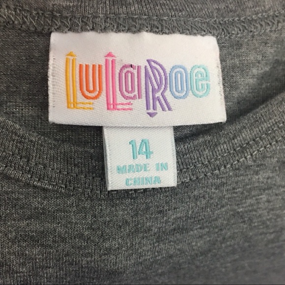 NWOT Lularoe Chevron Sloan Baseball Tee Size 14 - Picture 9 of 9